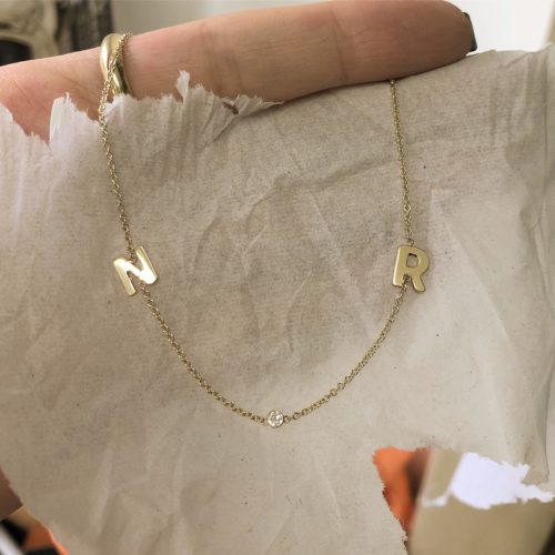 שרשרת אותיות בעיצוב אישי