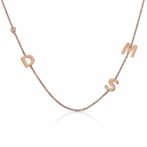 שרשרת אותיות בעיצוב אישי