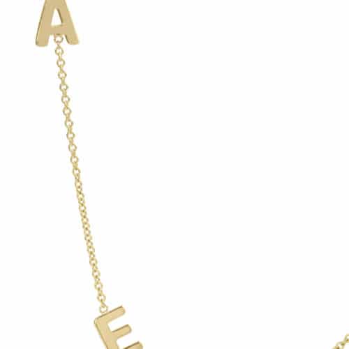 שרשרת אותיות בעיצוב אישי