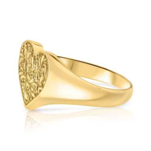 טבעת חותם לב וינטאג׳