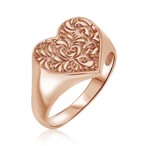 טבעת חותם לב וינטאג׳