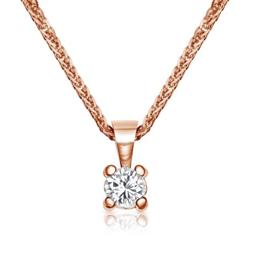 שרשרת יהלום לבן קלאסי ועדין