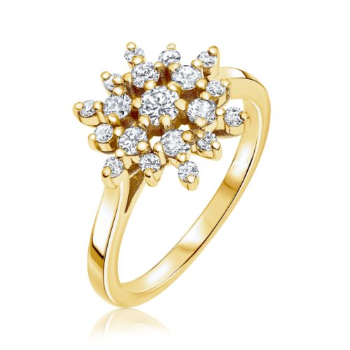 טבעת ארנדל משובצת יהלומים לבנים