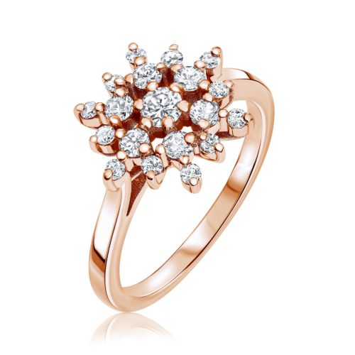 טבעת ארנדל משובצת יהלומים לבנים