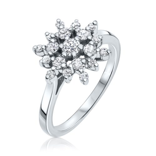 טבעת ארנדל משובצת יהלומים לבנים