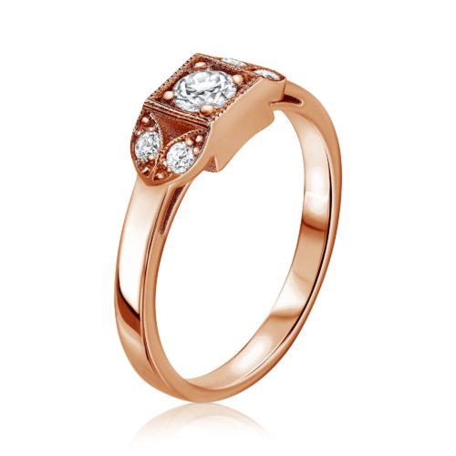 טבעת וינטאג׳ מיוחדת של סבתא עליזה משובצת מוסונייט לבן