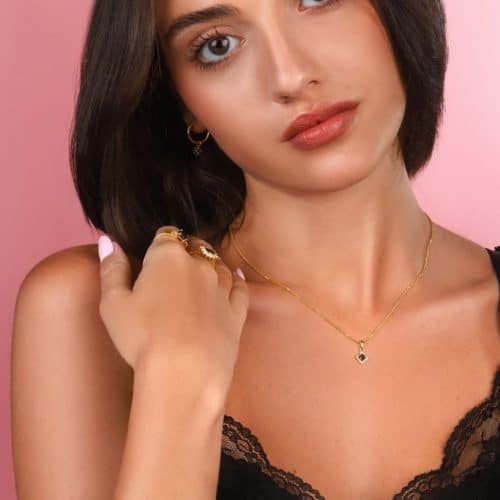 שרשרת יהלום שחור