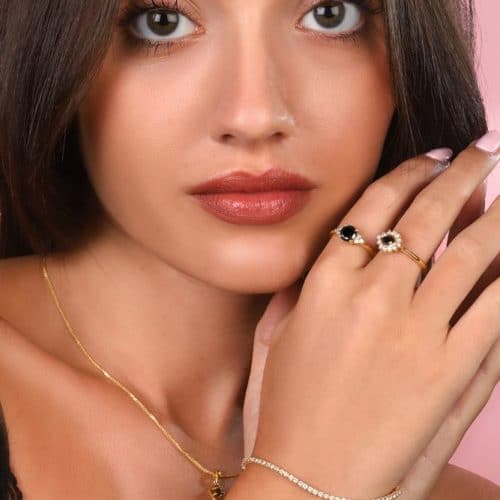 צמיד טניס משובץ יהלומים לבנים