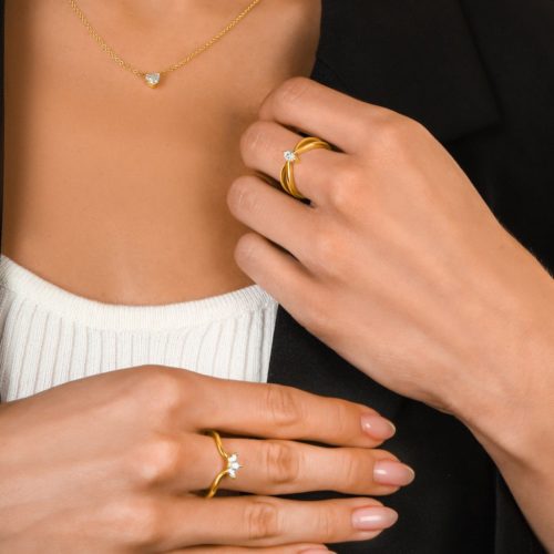 טבעת כתר 3 יהלומים מרקיזות לבנים22