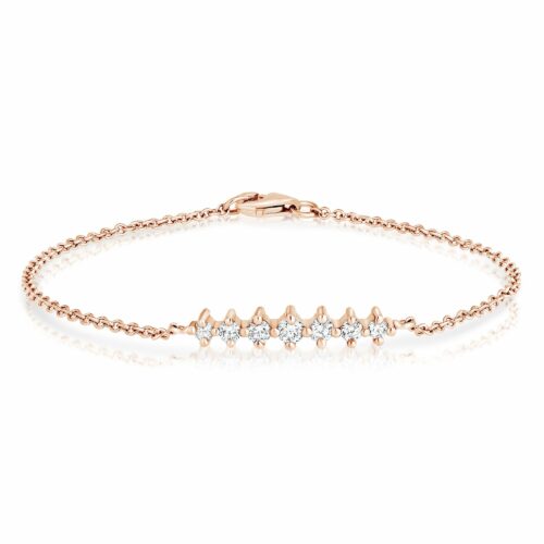 צמיד היסטרי של יהלומים לבנים בגדלים שונים