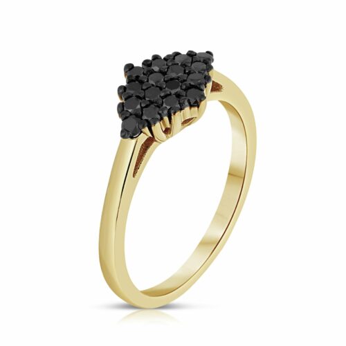 טבעת יהלומים שחורים של סבתא מינה