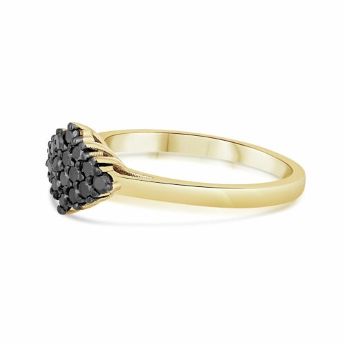 טבעת יהלומים שחורים של סבתא מינה