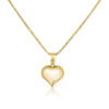 שרשרת עם תליון לב תלת מימדי *קטן* - זהב 14 קארט צהוב - קולקציית קפסולה לטו באב
