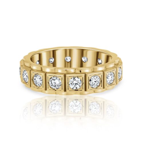 טבעת וינטאג׳ של סבתא רחל משובצת יהלומים לבנים