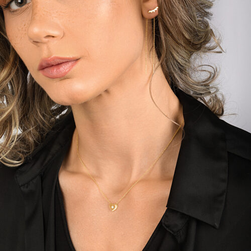 עגיל 5 עגלי זהב מושלמים ל 2 חורים