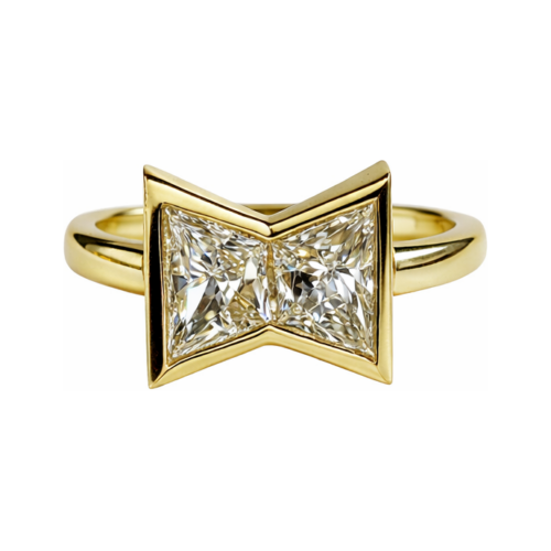 טבעת פפיון יהלומים נדירה של שני קוגמן